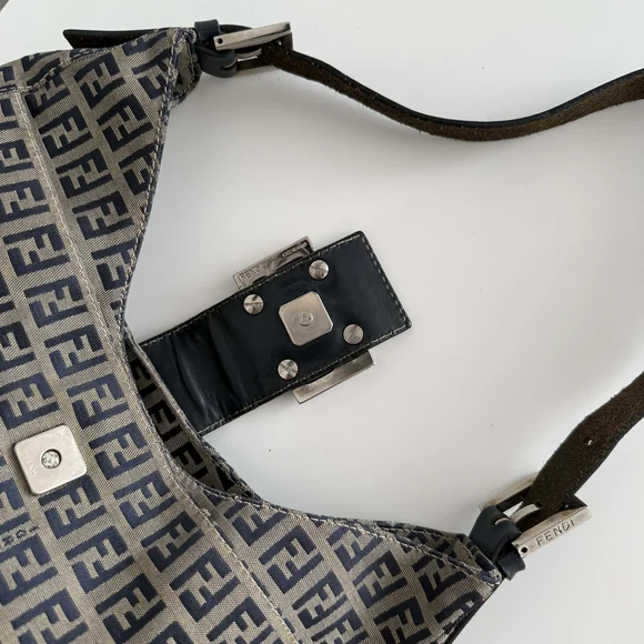 SOLD!! Fendi vintage Zucchino shoulder bag - Picture 6 of 16